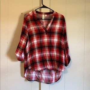 Plaid Blouse